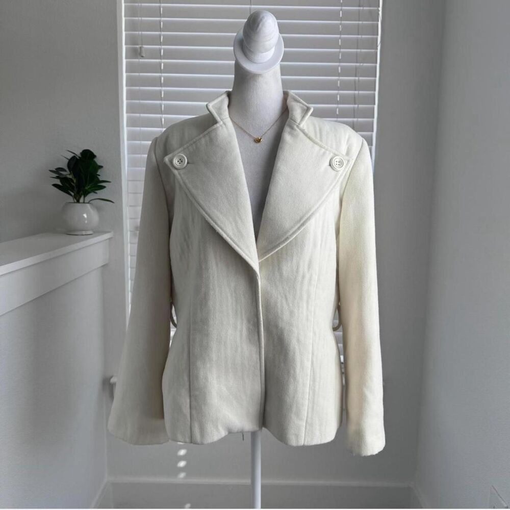 Pierre Christine Collection Winter White Jacket Size M